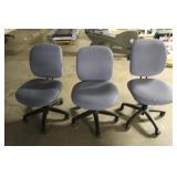 Blue Rolling Office Chairs
