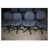 Blue Rolling Office Chairs