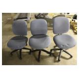 Blue Rolling Office Chairs