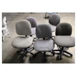 Mixed Grays Rolling Office Chairs