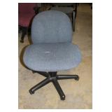 Blue Adjustable Rolling Office Chair