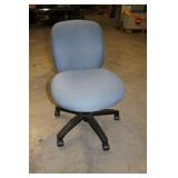 Blue Adjustable Rolling Office Chair