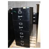 Shaw Walker Metal Fireproof 4 Drawer File Cabinet