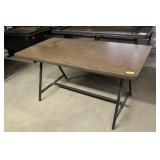 Wood Grain Laminate Top Table