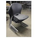 HON Gray Stackable Desk Chairs