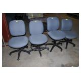 4 Rolling Office Chairs
