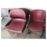 Burgundy Stacking All Purpose Chairs