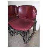 Burgundy Stacking All Purpose Chairs