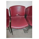 Burgundy Stacking All Purpose Chairs