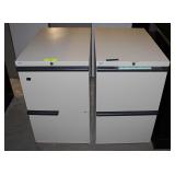 Rolling 2 Drawer Metal File Cabinet