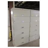 HON 6 Drawer Metal Lateral File Cabinet