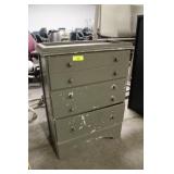 Old Painted Wood Cabinet