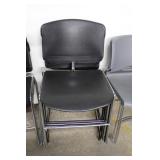 Black Stacking All Purpose Chairs