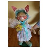 Vintage 1967 Annalee Girl Bunny Easter Rabbit