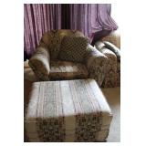 Klaussner Oversized Chair w/Ottoman