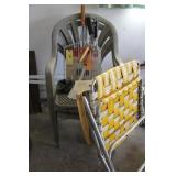 Poly Chairs, Grill Tools