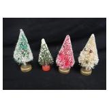 Vintage Putz Bottlebrush Trees