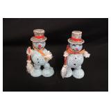 Vintage Putz Japan Cardboard Snowman