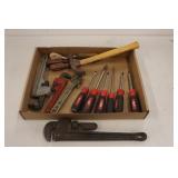 Pipe Wrenches & Milwaukee Screw Drivers