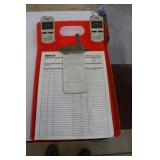 Robic Racing 2 Car Stop Watch Clipboard