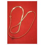 14K Herringbone Necklace