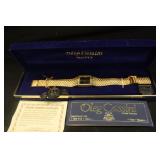NIB Oleg Cassini Fashion Watch w/4 genuine Diamond