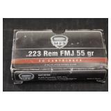 .223 REM FMJ 55 Gr. Ammo