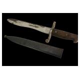 Spanish M1941 Navy 14" Bolo Bayonet, Metal Sheath