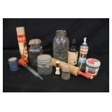 Vintage Jars, Rolling Pin