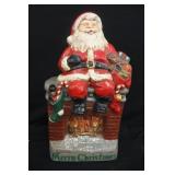 Ceramic Santa on Chimney