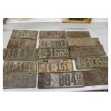 1922-1944 Vintage Iowa License Plates
