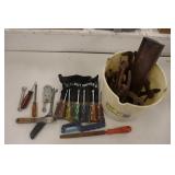 Nut Drivers, Utility Knives, Vintage tools