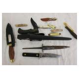 Assorted Hunting & Pocket Knives
