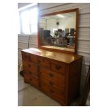 Pine Dresser with Mirror