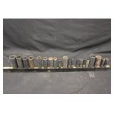 3/8" Drive Impact Sockets w/Magnetic Rail