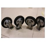 8" Rubber Casters