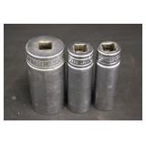 Snap-On SAE 1/2" Drive Deep Well Sockets