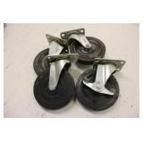 5" Plastic Swivel Casters
