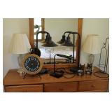 Lamps, Clock, Candle Holders