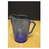 Vintage Shirley Temple Cobalt Glass Creamer