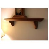 36" Walnut Clock Shelf