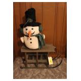 Snowman & Sled