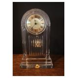 Bleikristall 11" West Germany Crystal Clock