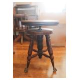 Claw & Ball Feet Piano Stool