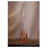 Pink Art Glass Vase