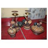 Chicken Dishes & Candle Holders