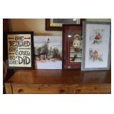 Assorted Framed Pictures