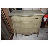 Painted Oak Serpentine Front Dresser