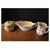 Halls Jewel Tea Sugar, Cream, & Gravy Boat