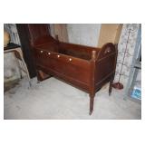 Victorian Walnut Baby Bed